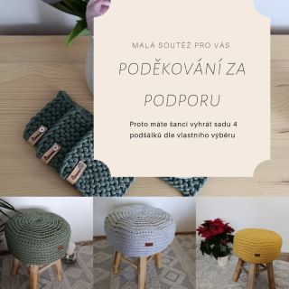 🎉 Malá soutěž pro vás 🎉 Chci poděkovat za vaši podporu 💛 a proto mám pro vás šanci vyhrát sadu 4 podšálků v barvě dle...