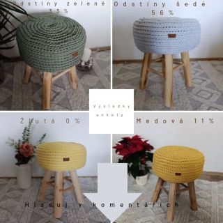 🪑 Výsledky ankety jsou tady! 🪑 A máme dva jasné favority – odstíny šedé (56 %) a odstíny zelené (33 %). 🌿 Teď je to na vás...